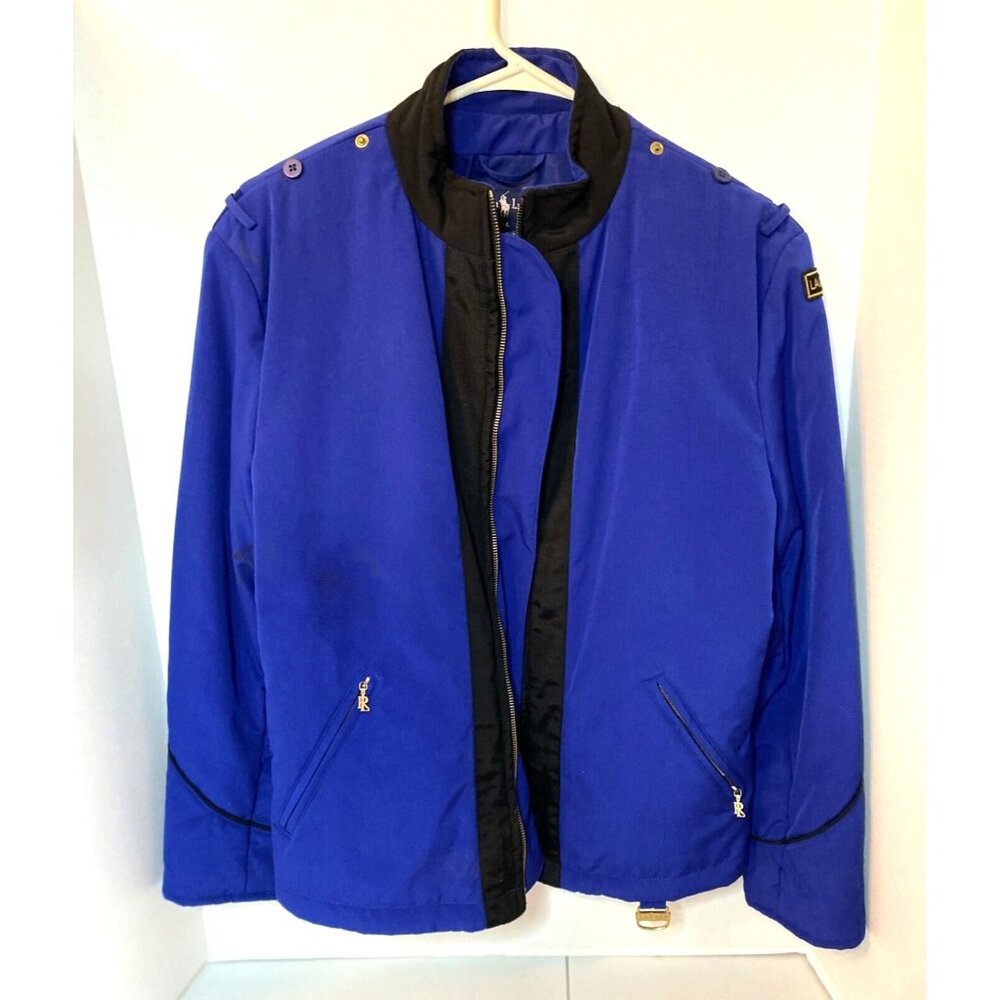 Vintage Ralph Lauren Large Royal Blue Jacket/Coat Inner Elastic Waist H2Off